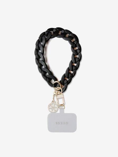 Guess Guess Univerzální Popruh na Ruku 4G Charm Black
