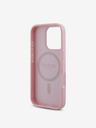 Guess Guess PU Grained 4G Small Metal Logo MagSafe Zadní Kryt pro iPhone 16 Pro Pink
