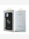 Guess Guess PU Grained 4G Metal Logo Zadní Kryt pro iPhone 15 Black