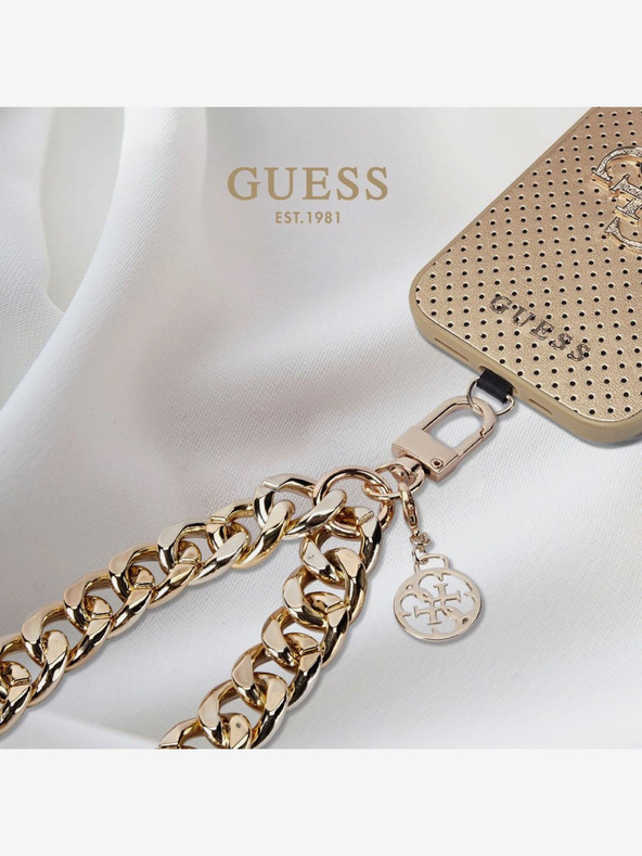 Guess Univerzální Popruh na Ruku 4G Charm Gold Obal na telefon