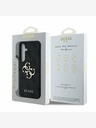 Guess PU 4G Metal Logo Zadní Kryt pro Samsung Galaxy S25 Grey Obal na telefon