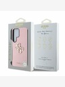 Guess Guess PU Grained 4G Metal Logo Zadní Kryt pro Samsung Galaxy S25 Ultra Pink