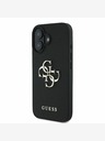 Guess Guess PU Grained 4G Metal Logo Zadní Kryt pro iPhone 16 Black