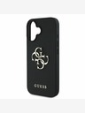 Guess Guess PU Grained 4G Metal Logo Zadní Kryt pro iPhone 16 Black