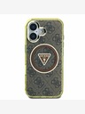 Guess Guess IML 4G Glitter and Triangle Logo MagSafe Zadní Kryt pro iPhone 16 Brown