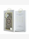 Guess Guess IML 4G Glitter and Triangle Logo MagSafe Zadní Kryt pro iPhone 16 Brown