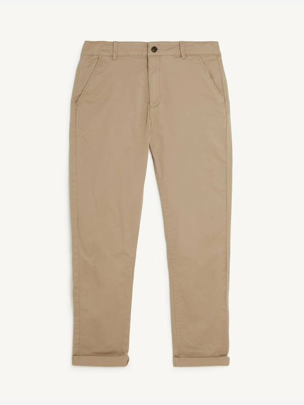 Marks & Spencer Béžové klučičí chino kalhoty Marks & Spencer