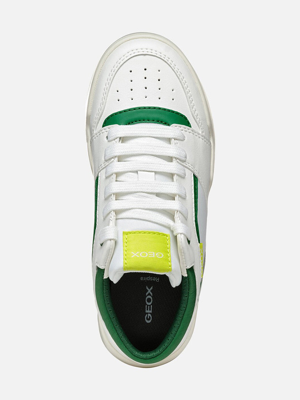 Geox Bílé chlapecké tenisky Geox Perth