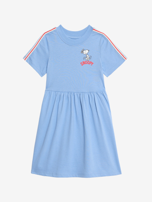 Marks & Spencer Šaty Snoopy™ z čisté bavlny (12 měsíců – 8 let) Marks & Spencer modrá