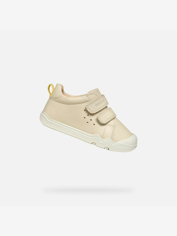 Geox Krémové dívčí barefoot tenisky Geox Steppieup