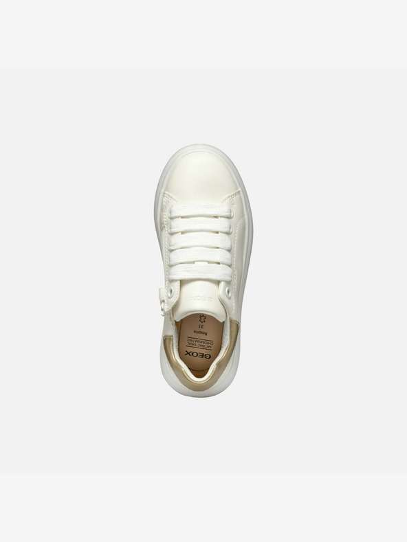 Geox Bílé dívčí tenisky Geox Puffypop