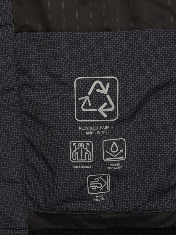 Geox Tmavě šedá pánská bunda Geox Vincit