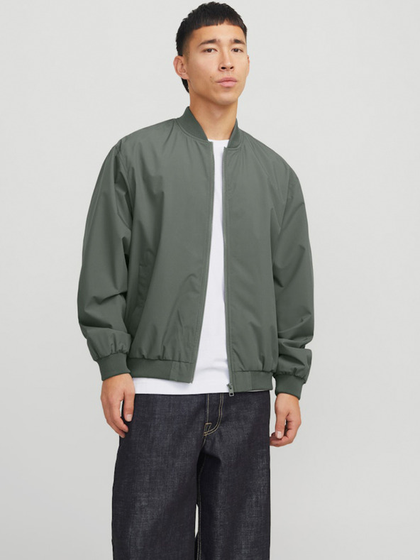 Jack & Jones Zelený pánský bomber Jack & Jones JJECHARGE