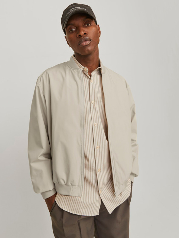 Jack & Jones Béžový pánský bomber Jack & Jones JJECHARGE