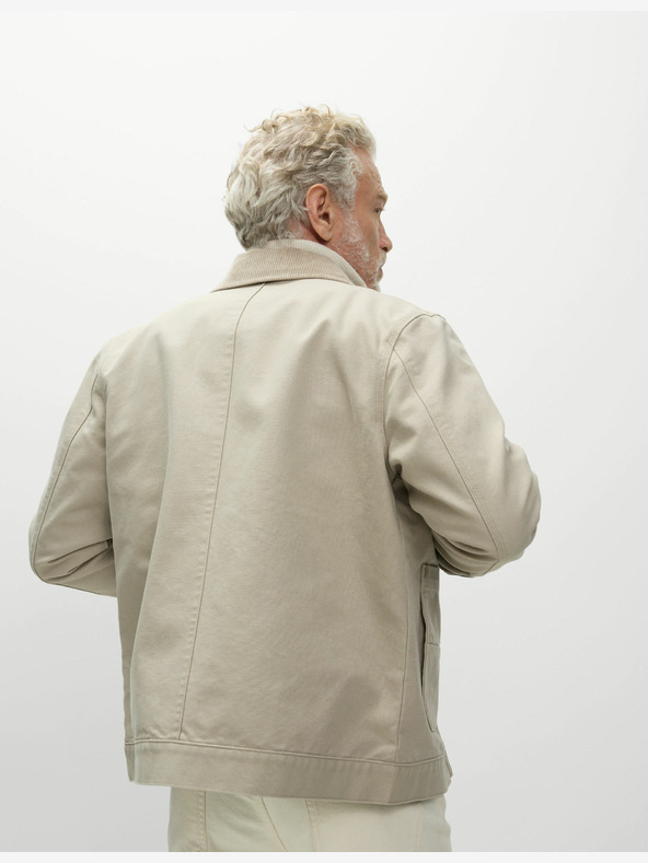 Marks & Spencer Bunda typu Harrington z kanvasu, s vysokým podílem bavlny Marks & Spencer béžová