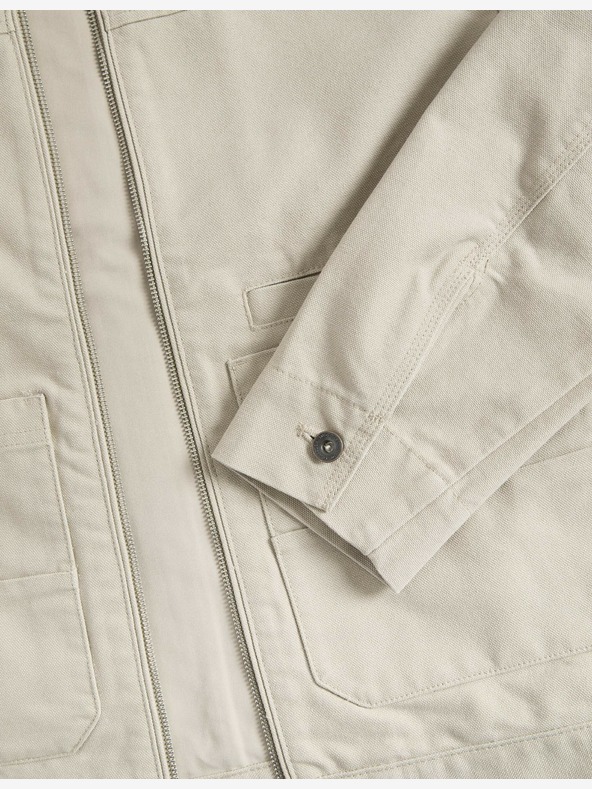 Marks & Spencer Bunda typu Harrington z kanvasu, s vysokým podílem bavlny Marks & Spencer béžová
