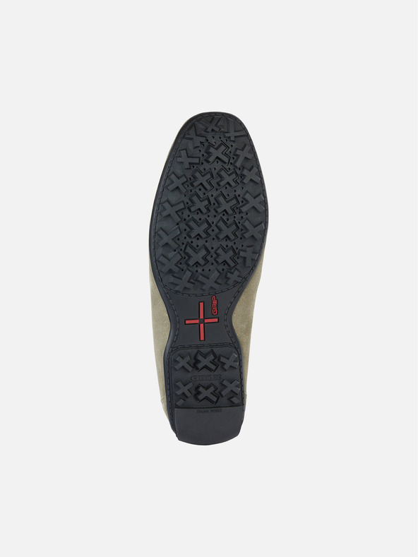 Geox Světle zelené pánské mokasíny Geox Kosmopolis + Grip