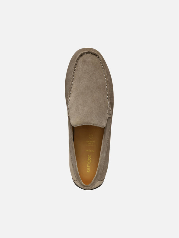Geox Světle šedé pánské mokasíny Geox Spherica EC16