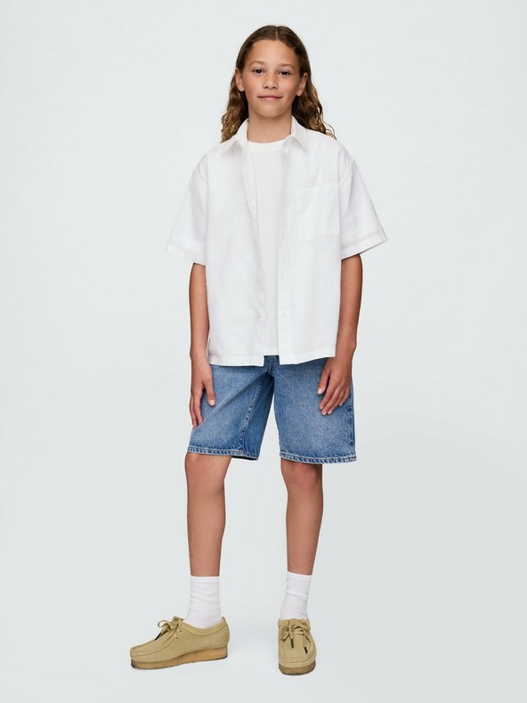 GAP Dětská lněná košile GAP
