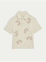 Marks & Spencer Polokošile z bohaté bavlny s vyšíváním (1–8 let) Marks & Spencer smetanová