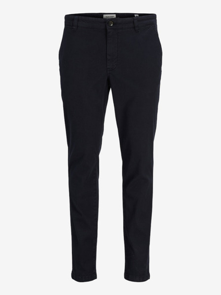 Jack & Jones Tmavě modré pánské chino kalhoty Jack & Jones PSTMARCO