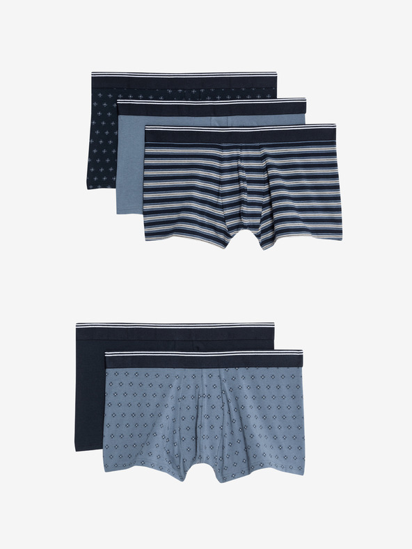 Marks & Spencer Kalhotky Cool & Fresh™ s různými vzory, 5 ks v balení Marks & Spencer modrá