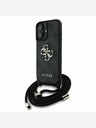 Guess Guess PU 4G Metal Logo Crossbody Popruh Zadní Kryt pro iPhone 16 Black
