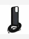 Guess Guess PU 4G Metal Logo Crossbody Popruh Zadní Kryt pro iPhone 16 Black