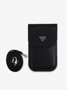 Guess Guess PU Grained Triangle Logo Taška na Telefon Black