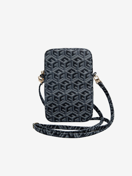 Guess Guess PU G Cube Taška na Telefon se Zipem Black