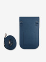Guess Guess PU Grained Triangle Logo Taška na Telefon Blue