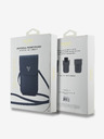 Guess Guess PU Grained Triangle Logo Taška na Telefon Blue