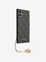 Guess 4G Charm Zadní Kryt pro Samsung Galaxy S24 Ultra Grey Obal na telefon