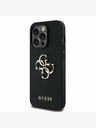 Guess Guess PU Grained 4G Metal Logo Zadní Kryt pro iPhone 13 Pro Black