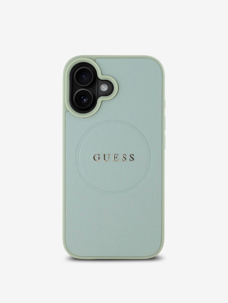 Guess Guess PU Grained Classic Logo MagSafe Zadní Kryt pro iPhone 16 Green