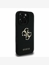 Guess Guess PU Grained 4G Metal Logo Zadní Kryt pro iPhone 16 Pro Max Black