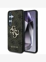Guess Guess PU 4G Metal Logo Zadní Kryt pro Samsung Galaxy S25+ Brown