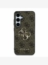 Guess Guess PU 4G Metal Logo Zadní Kryt pro Samsung Galaxy S25+ Brown