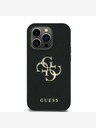 Guess Guess PU Grained 4G Metal Logo Zadní Kryt pro iPhone 14 Pro Black