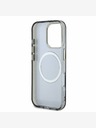 Guess Guess IML Glitter Magnolia and Triangle Logo MagSafe Zadní Kryt pro iPhone 16 Pro Max Black