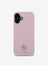 Guess Guess PU Grained 4G Small Metal Logo MagSafe Zadní Kryt pro iPhone 16 Plus Pink