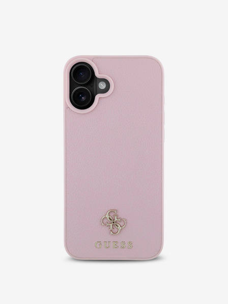 Guess Guess PU Grained 4G Small Metal Logo MagSafe Zadní Kryt pro iPhone 16 Plus Pink