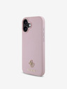 Guess Guess PU Grained 4G Small Metal Logo MagSafe Zadní Kryt pro iPhone 16 Plus Pink