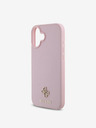 Guess Guess PU Grained 4G Small Metal Logo MagSafe Zadní Kryt pro iPhone 16 Plus Pink