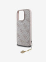 Guess Guess 4G Charm Zadní Kryt pro iPhone 16 Pro Max Tone on Tone Pink