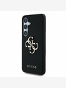Guess Guess PU Grained 4G Metal Logo Zadní Kryt pro Samsung Galaxy S25 Black