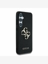 Guess Guess PU Grained 4G Metal Logo Zadní Kryt pro Samsung Galaxy S25 Black