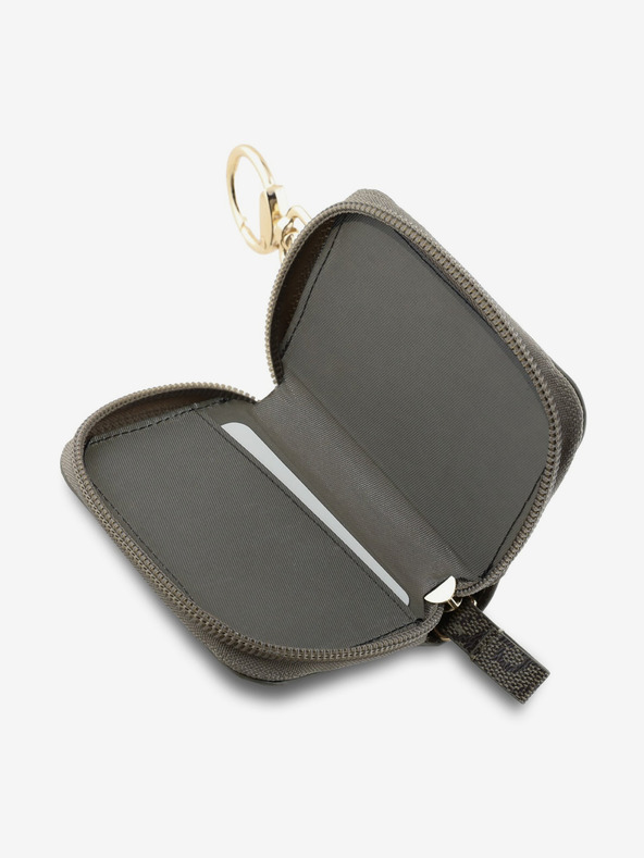 Guess Guess PU 4G Script Logo Klíčenka Brown