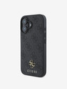 Guess Guess PU 4G Small Metal Logo MagSafe Zadní Kryt pro iPhone 16 Grey