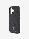 Guess Guess PU 4G Small Metal Logo MagSafe Zadní Kryt pro iPhone 16 Grey
